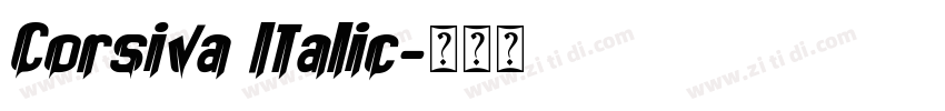 Corsiva Italic字体转换